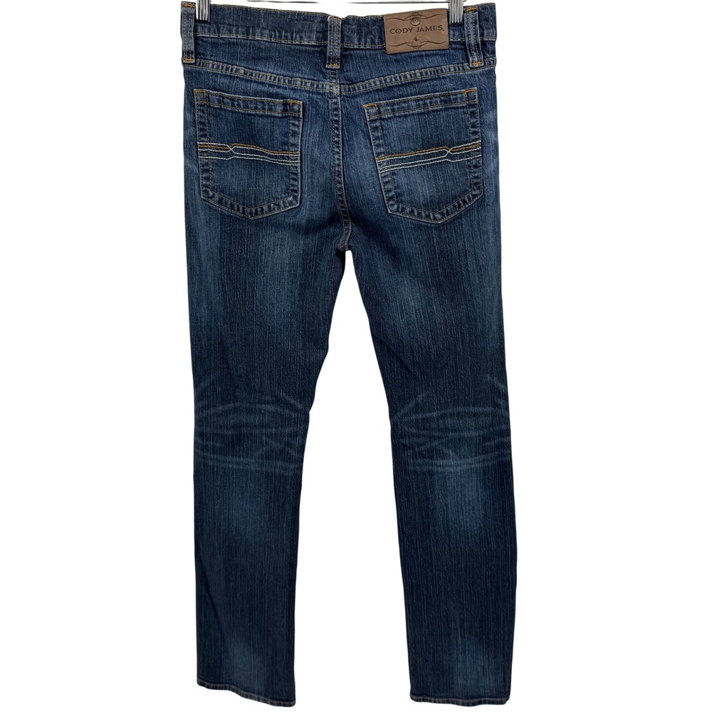 Cody James Jeans Mens 30x34 Blue Dark Wash Straight Leg Western Denim